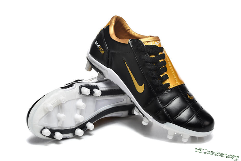 Nike Total 90 III FG Football Boots - Black/Gold Metallic/White 0