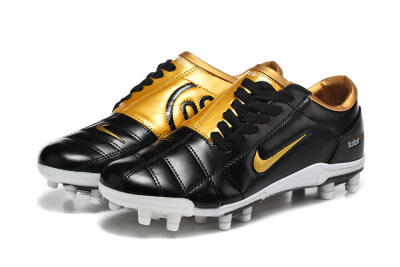 Nike Total 90 III FG Football Boots - Black/Gold Metallic/White