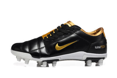 Nike Total 90 III FG Football Boots - Black/Gold Metallic/White