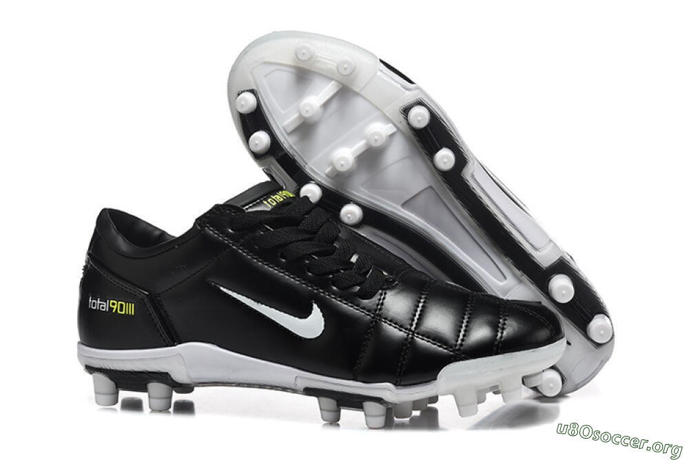 Nike Total 90 III FG Football Boots - Black/Electric Yellow/White 2