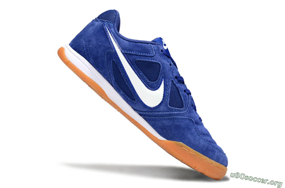Supreme x Nike SB Gato IC Football Shoes - Blue/Royal Blue/Orange Peel 4