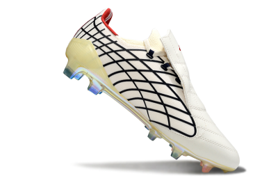 Adidas F50 Elite FG Football Boots - Cream/Fiery Red/Deep Black