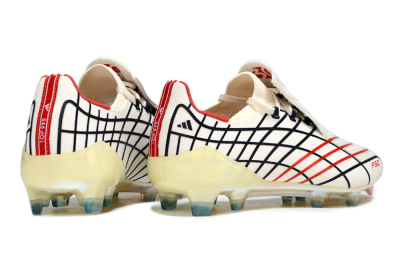Adidas F50 Elite FG Football Boots - Cream/Fiery Red/Deep Black