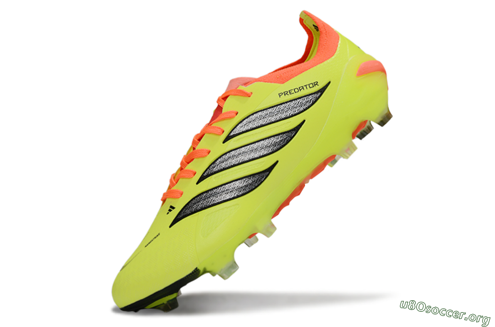 Adidas Predator 26 Elite FG Football Boots - Yellow/Fluorescent Yellow/Neon Orange 5