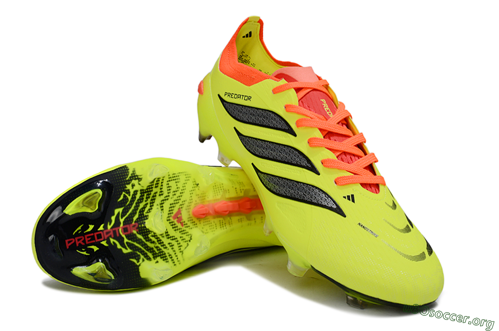 Adidas Predator 26 Elite FG Football Boots - Yellow/Fluorescent Yellow/Neon Orange 0