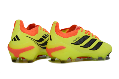 Adidas Predator 26 Elite FG Football Boots - Yellow/Fluorescent Yellow/Neon Orange