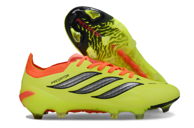 Adidas Predator 26 Elite FG Football Boots - Yellow/Fluorescent Yellow/Neon Orange