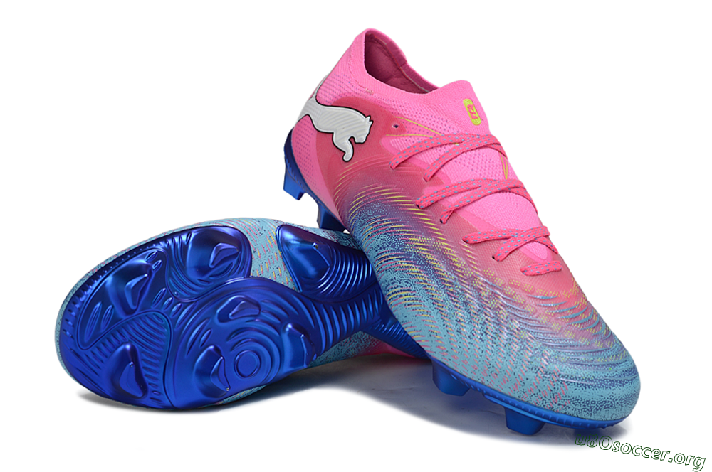 Puma Future 8 Ultimate FG Football Boots - Pink/Electric Blue/Teal 0