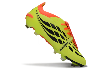 Adidas Predator 26 Elite Fold-Over Tongue FG Football Boots - Yellow/Vibrant Neon/Flaming Coral