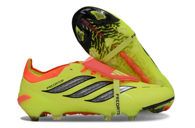 Adidas Predator 26 Elite Fold-Over Tongue FG Football Boots - Yellow/Vibrant Neon/Flaming Coral