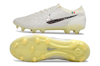 Nike Tiempo Legend 10 Elite FG Football Boots - White/Ivory/Metallic Silver