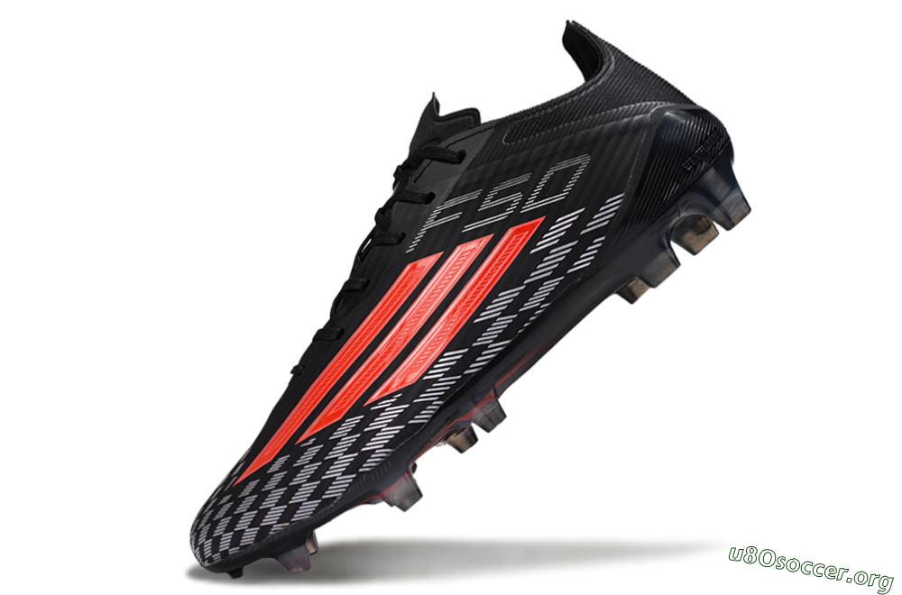 Adidas F50 Elite FG Football Boots - Black/Fiery Red/Charcoal Gray 5