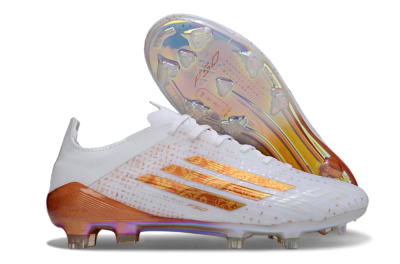 Adidas F50 Pro FG Football Boots - White/Pearl White/Flame Orange