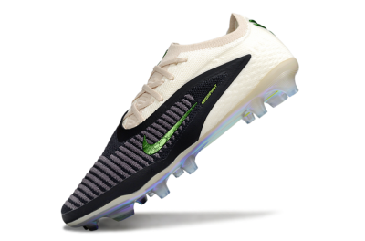 Nike Phantom 6 Low Elite FG Football Boots - Black/Electric Green/Champagne