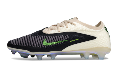 Nike Phantom 6 Low Elite FG Football Boots - Black/Electric Green/Champagne