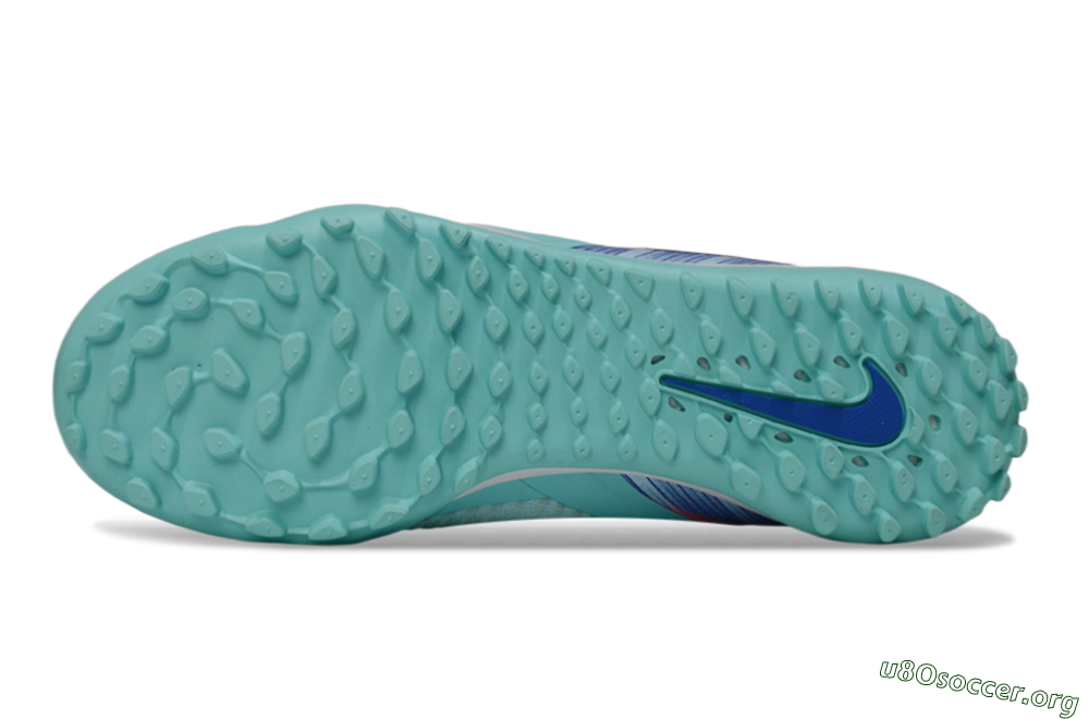 Nike Phantom 6 Elite High TF Football Shoes - Aqua/Bright Aqua/Coral Burst 6