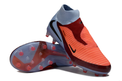 Nike Phantom 6 Elite High AG Football Boots - Orange/Crimson Burst/Light Blue