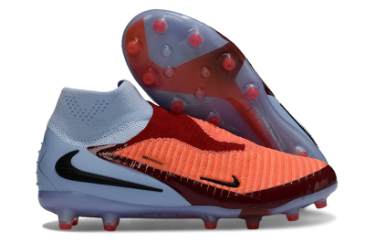 Nike Phantom 6 Elite High AG Football Boots - Orange/Crimson Burst/Light Blue