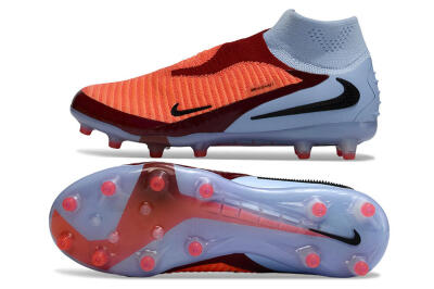 Nike Phantom 6 Elite High AG Football Boots - Orange/Crimson Burst/Light Blue