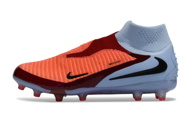 Nike Phantom 6 Elite High AG Football Boots - Orange/Crimson Burst/Light Blue
