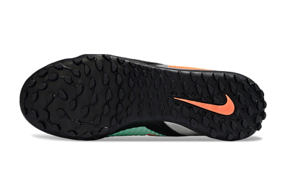 Nike Phantom 6 Elite High TF Football Shoes - Mint/Coral Orange/Silver Grey