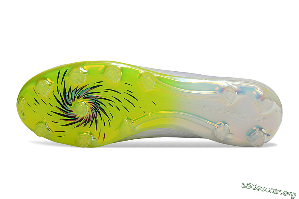 Adidas F50+ Elite Laceless FG Football Boots - White/Electric Yellow/Iridescent Silver 6