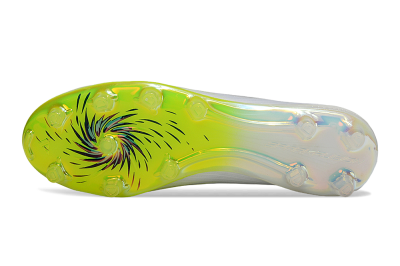 Adidas F50+ Elite Laceless FG Football Boots - White/Electric Yellow/Iridescent Silver