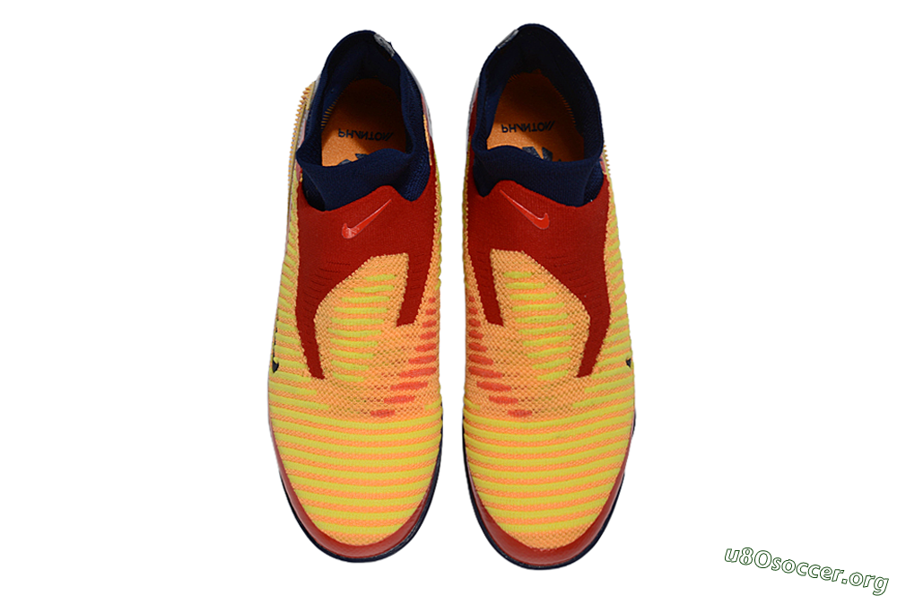 Nike Phantom 6 Elite High TF Football Shoes - Orange/Fiery Orange/Deep Blue 4