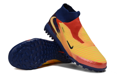 Nike Phantom 6 Elite High TF Football Shoes - Orange/Fiery Orange/Deep Blue