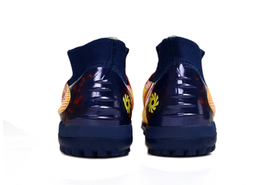 Nike Phantom 6 Elite High TF Football Shoes - Orange/Fiery Orange/Deep Blue