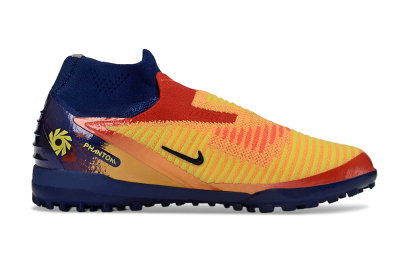 Nike Phantom 6 Elite High TF Football Shoes - Orange/Fiery Orange/Deep Blue