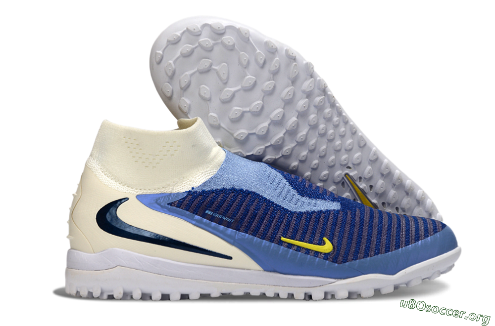 Nike Phantom 6 Elite High TF Football Shoes - Blue/Light Blue/Navy Blue 2