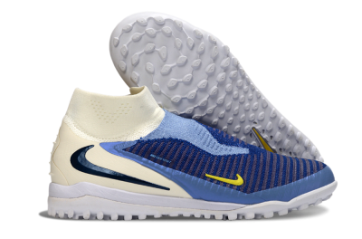 Nike Phantom 6 Elite High TF Football Shoes - Blue/Light Blue/Navy Blue