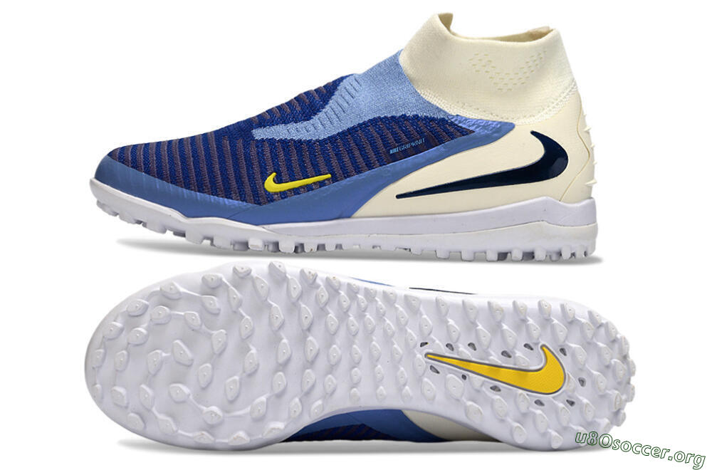 Nike Phantom 6 Elite High TF Football Shoes - Blue/Light Blue/Navy Blue 1