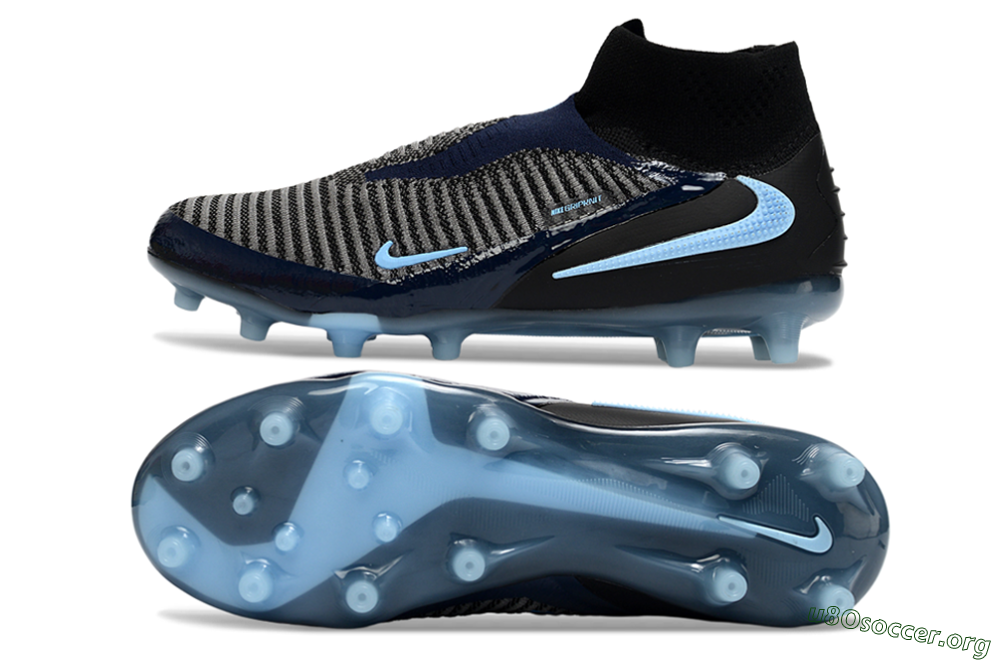 Nike Phantom 6 Elite High AG Football Boots - Navy/Midnight Blue/Icy Blue 1