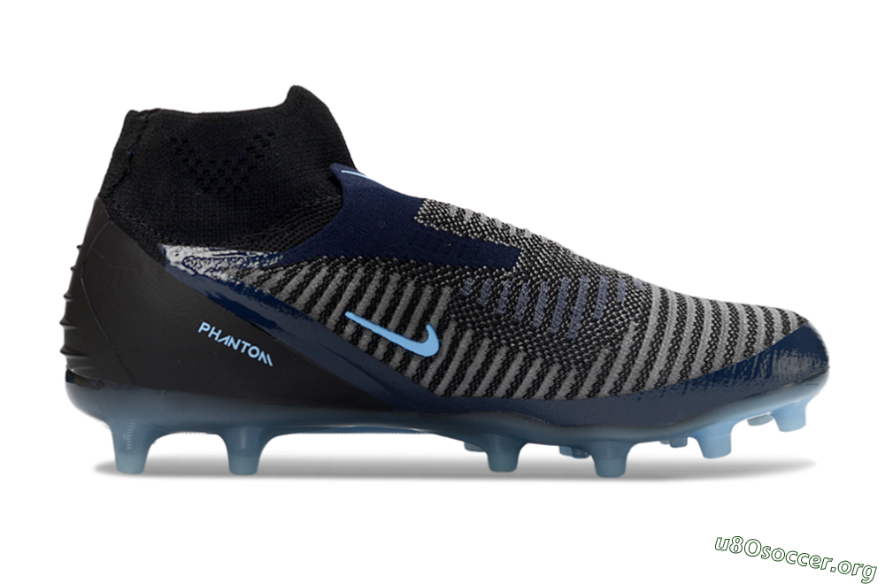 Nike Phantom 6 Elite High AG Football Boots - Navy/Midnight Blue/Icy Blue 7