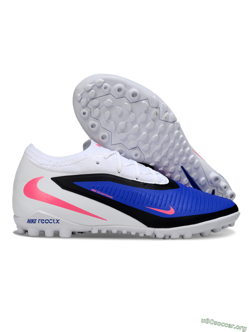 Nike Phantom 6 Low Elite TF Football Shoes - Blue/Electric Blue/Neon Pink 2