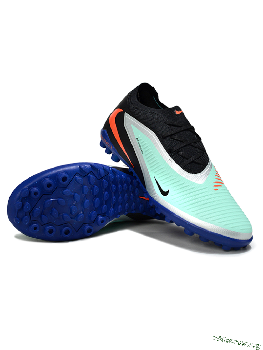 Nike Phantom 6 Low Elite TF Football Shoes - Aqua/Coral Blue/Slate Black 0