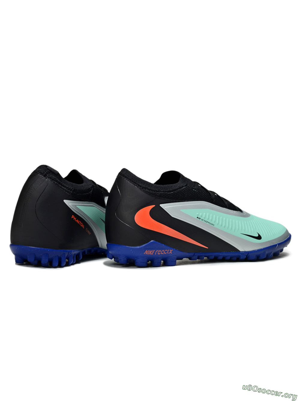 Nike Phantom 6 Low Elite TF Football Shoes - Aqua/Coral Blue/Slate Black 6