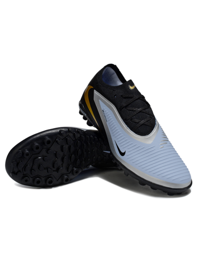 Nike Phantom 6 Low Elite TF Football Shoes - Blue/Midnight Black/Metallic Gold