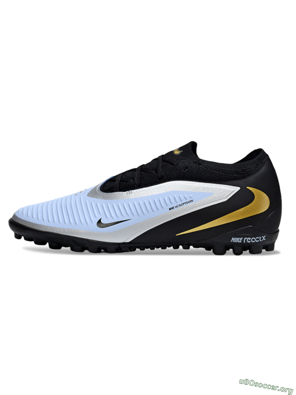 Nike Phantom 6 Low Elite TF Football Shoes - Blue/Midnight Black/Metallic Gold 3