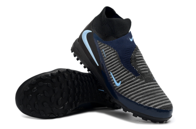 Nike Phantom 6 Elite TF Football Shoes - Black/Navy Blue/Sky Blue