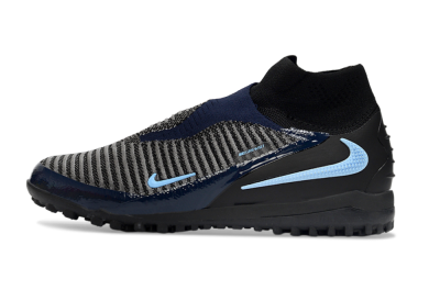 Nike Phantom 6 Elite TF Football Shoes - Black/Navy Blue/Sky Blue