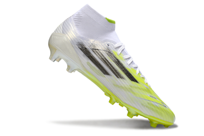 Adidas F50 Pro Mid FG Football Boots - Yellow/Vibrant Lime/Sleek White