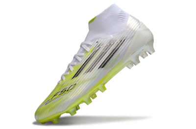 Adidas F50 Pro Mid FG Football Boots - Yellow/Vibrant Lime/Sleek White