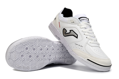 Joma Top Flex IC Football Shoes - White/Black/Gray