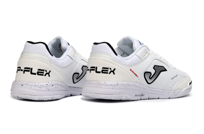 Joma Top Flex IC Football Shoes - White/Black/Gray