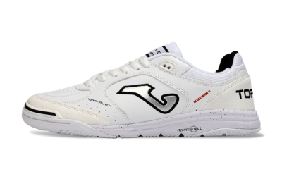 Joma Top Flex IC Football Shoes - White/Black/Gray