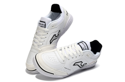 Joma Top Flex IC Football Shoes - White/Black/Gray
