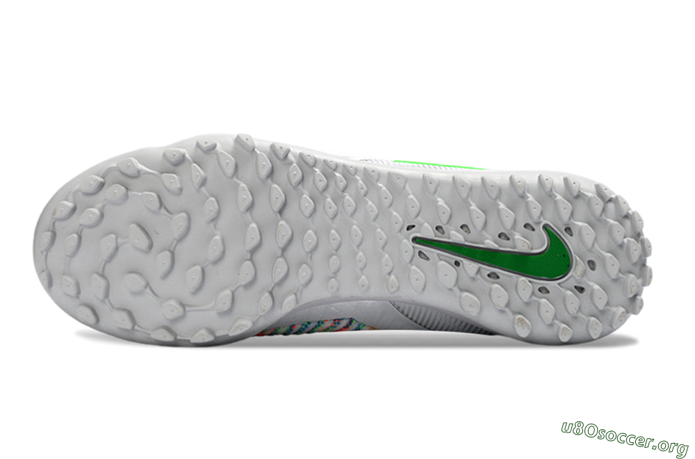 Nike Phantom 6 Elite TF Football Shoes - Grey/Electric Green/Pink Sport 6